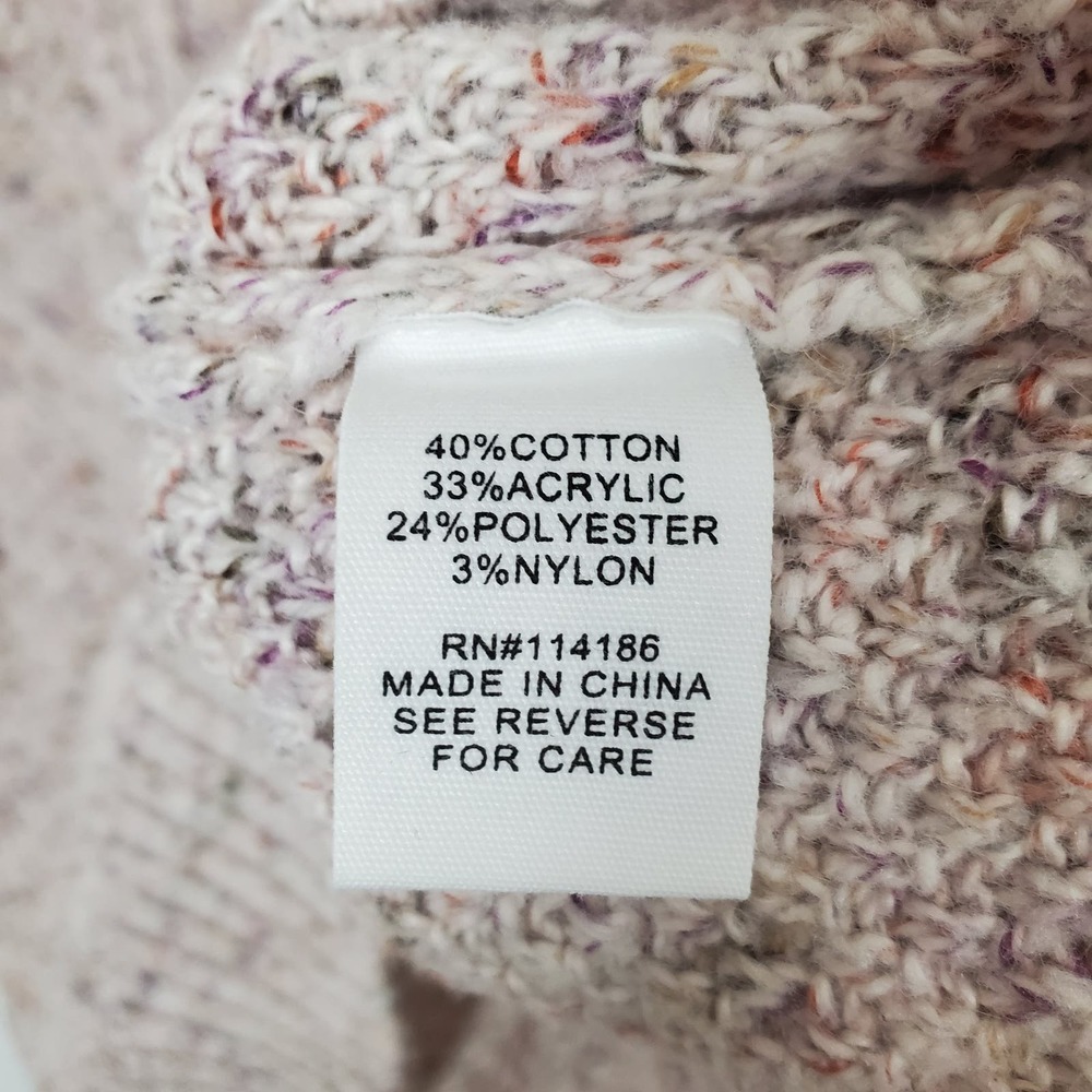 89th + Madison cowl neck sweater tan large - Picture 4 of 5